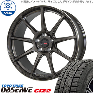 新品 カムリ クラウン 225/45R18 TOYO GIZ2 クロススピード RS9 18インチ 7.5J +38 5/114.3 スタッドレス タイヤ ホイール セット 4本