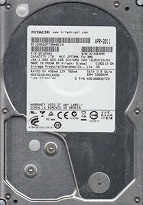 【中古】HDS721010CLA332、PN 0F10383、MLC JPT3MA、日立1TB SATA 3.5ハードドライブ