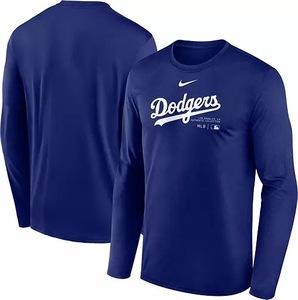 【USサイズ L★選手使用と同じモデル】 NIKE ナイキ ロンT メンズ ドジャース Los Angeles Dodgers Royal Authentic Collection