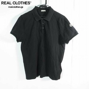 ☆【JPタグ】MONCLER/モンクレール MAGLIA POLO MANICA CORTA 半袖ポロシャツ ブラック E10918305150 84556/L /LPL