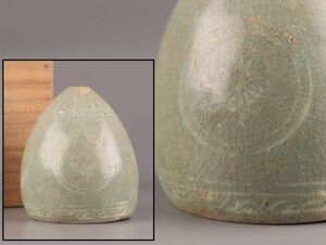 古美術 朝鮮古陶磁器 高麗青磁 白象嵌 杯 時代物 極上品 初だし品 C5130