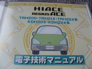 送料無料新品代引可即決《トヨタ純正TRH200系ハイエース修理書KDH22電子技術マニュアル211絶版品220電気配線図集2010中期整備要領書解説書