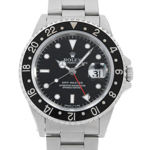 ロレックス GMTマスター 16700 ブラック オールトリチウム シングルバックル T番 中古 メンズ 腕時計