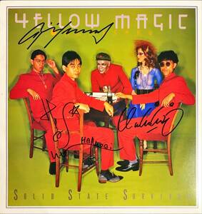 Yellow Magic Orchestra - Solid State Survivor サイン入り YMO 坂本龍一細野晴臣高橋幸宏