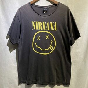 希少! 90s NIRVANA スマイリーTシャツ L バンド ヴィンテージ バンT カートコバーン ニルヴァーナ 80s