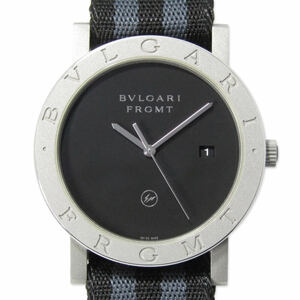 美品 BVLGARI × FRAGMENT ブルガリ 腕時計 BB41S 103443 日本限定250本 自動巻き ブルガリブルガリ フラグメント ブラック 30012705