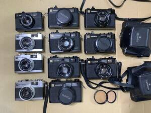 【11個】ヤシカ YASHICA ELECTRO 35 MC ×4個/CC ×5個/CCN WIDE ×2個/大量 カメラ 動作未確認 まとめて ジャンク セット まとめ (569)