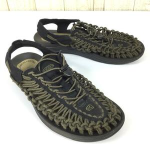 MENs 25.5cm キーン ユニーク UNEEK サンダル スニーカー シューズ KEEN 1023053 BLACK / DARK OLIVE