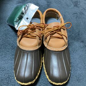 【未使用】L.L.Bean エルエルビーン ビーンブーツ ガムシューズ ブラウン サイズ9 27cm MADE IN U.S.A. 廃盤品