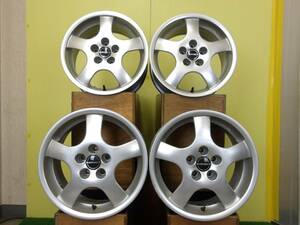 H2234 中古 4本 BORBET type CB 15 x 7J +35 5H 100 シルバー AUDI A3 8L VW ポロ 9N ゴルフ 4 ボーラ ニュービートル 商品説明要確認