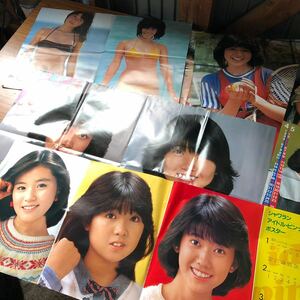 昭和レトロ　80年代 アイドル　雑誌付録ポスター　伊藤つかさ 小泉今日子 三原順子 石野真子 よしえ　/シャワランカレンダー　高部ともこ等