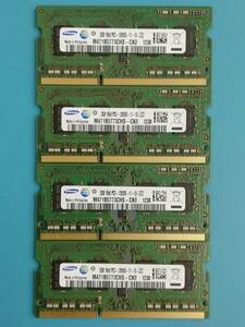 動作確認 SAMSUNG製 PC3-12800S 1Rx8 2GB×4枚組=8GB 12380020711