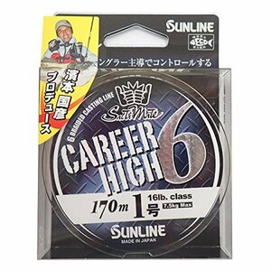 サンライン(SUNLINE) PEライン ソルティメイト キャリアハイ6 170m 1号 16lb(7.5kg) 6本 シャンパンゴールド