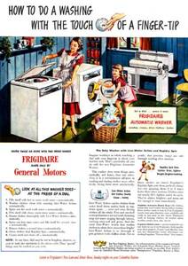 ●230F　1950年代のレトロ広告 GMの家庭電化製品 General Motors