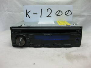 K-1200　KENWOOD　ケンウッド　E262　MP3　フロント AUX　1Dサイズ　CDデッキ　故障品