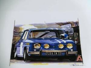 bowイラスト-266/ ルノーR8 ゴルディーニ / Renault R8 Gordini//ゴルディーニ/-266//1枚のみ