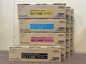 ◇[未使用]FUJITSU 富士通コワーコ XL-C8300用 純正 トナーカートリッジ CL114B ブラック イエロー マゼンタ シアン 4色 13本セット