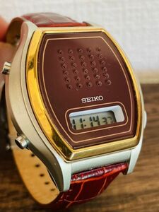 新品電池交換済◇◆SEIKO◆◇　腕時計　音声デジタルトーキングウォッチ A862-00A0　現状品