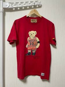 [INTERBREED] BULLS 23 FUNK BEAR ファンクベアー Tシャツ L レッド インターブリード