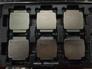 CPU INTEL XEON E5-2637V3 SR202 3.50GHz /6枚セット動作確認済み