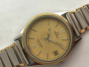 オメガ シーマスター クオーツ omega seamaster quartz メンズ 訳あり 動作品 コンビ cal.1337 腕時計 1円〜