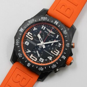 ブライトリング BREITLING 腕時計 エンデュランスプロ X82310A51B1S1 オレンジ クオーツ 中古 正規品 極美品 [質イコー]