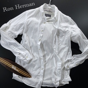 【Ron Herman ロンハーマン】ワンランク上のサーフスタイルに◎ オーガニックコットン ホワイトシャツ!! （MADE IN JAPAN）