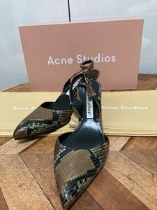 acne studios アクネステュディオズ　パイソン　ヒールパンプス