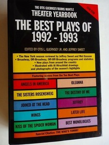 /The Best Plays Of 1992-1993/Otis L. Guernsey Jr./演劇年鑑/英文