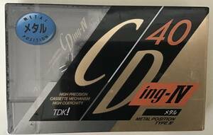 送料無料　新品未使用未開封品　カセットテープ　TDK 　CD ing -Ⅳ 40 メタル