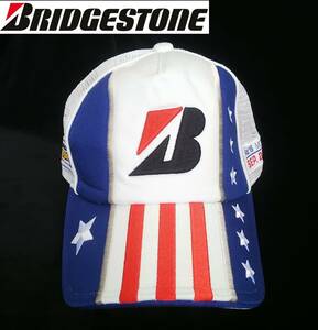 ◆BRIDGESTONE*キャップ*ホワイト*INDY JAPAN 300mile*MOTEGI*2009*カーレース*ブリジストン*メッシュ素材　＃4055