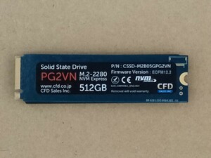 CFD PG2VN M.2 2280 PCIe NVMe 512GB 【SSD】