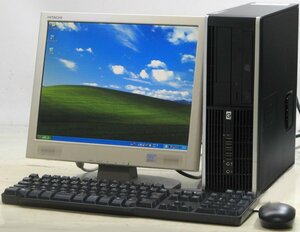 HP Compaq 6000 Pro SFF-E7500 ■ 15インチ 液晶セット ■ Core2Duo-E7500/DVDROM/希少OS/動作確認済/WindowsXP デスクトップ