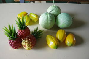 ファイクフルーツ : メロン パイナップル マンゴー スターフルーツ ×各3個 計12個