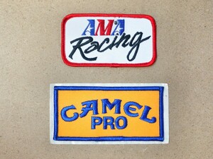AMA racing camel pro黄 パッチ/ワッペン org. nos ② / フラットトラック ダートラ sep.no008