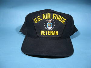 貴重 米国空軍 退役軍人 キャップ CAP U.S. AIR FORCE VETERAN (中古・未使用・美品)