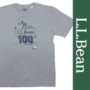新品 L.L.Bean S/S T-SHIRT エルエルビーン 半袖 Tシャツ グレー メンズ レディース 100周年記念 アウトドア カットソー S 正規品 002