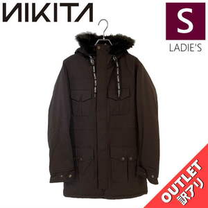 【OUTLET】 NIKITA STATIC PARKA JKT BLACK Sサイズ レディース スノーボード スキー ジャケット JACKET アウトレット