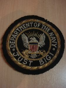 格安廃版レアモデル BIGI (JUST BIGI・ビギ) DEPERTMENT OF THE NAVY（アメリカ合衆国海軍省）アイビー・トラッド系エンブレム 画像品のみ