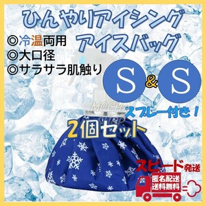 アイスバッグ Sサイズ 2個 スプレー 氷のう 氷嚢 アイシング ゴルフ 熱中症