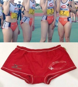 ◆激レア■選手支給品◆中央大学◆ユニフォーム パンツ 駅伝◆陸上◆ EXER SUITS レッド 赤 S 箱根駅伝 陸上部 駅伝部 S ON2460