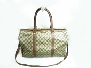 ★GUCCI ボストンバッグ GGスプリーム 012 14 6081 旅行カバン 2way ハンド ショルダー★/H