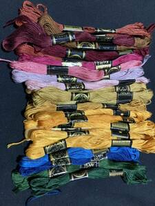 刺繍糸　28色　ビオレー　VIOLAY 富士紡 Cotton Embroidery Floss Made in Japan 28pcs オリムパス 刺しゅう糸