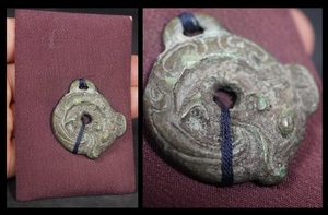 銅器　中国美術　唐物　金具　魚紋　漢　時代金具　青銅器　青銅　帯鉤
