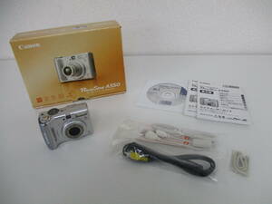 中古 カメラ Canon PowerShot A550 PC1230 キヤノン パワーショット ※通電のみ確認済み ／ V
