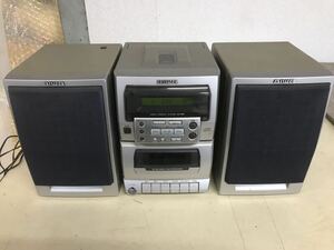 Ｙ【家電2】★格安スタート/通電確認済★　AIWA LCX-133　コンパクトCD　カセット　チューナーコンポ　９９年製　中古　ジャンク　現状