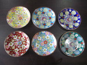 『　豆皿　６枚　セット　』　小皿　　MADE IN JAPAN　昭和レトロ