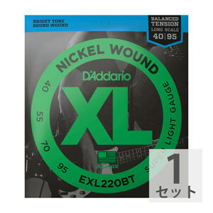 ダダリオ 弦 ベース弦 細めのゲージ 40-95 D