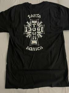 【新品】Dogtown Cross Logo X Santa Monica T-Shirt - Black
