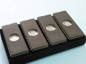 ★ FUJITSU. EPROM . MBM27C512. ８個セット 美品（消去確認済み) A-363★